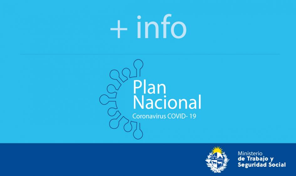 Placa Más Información Plan Nacional Coronavirus COVID-19