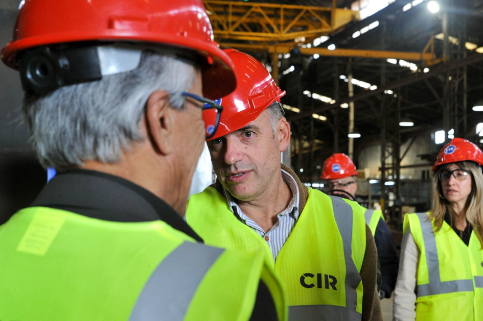 Juan Castillo visitó planta industrial junto al Presidente Orsi