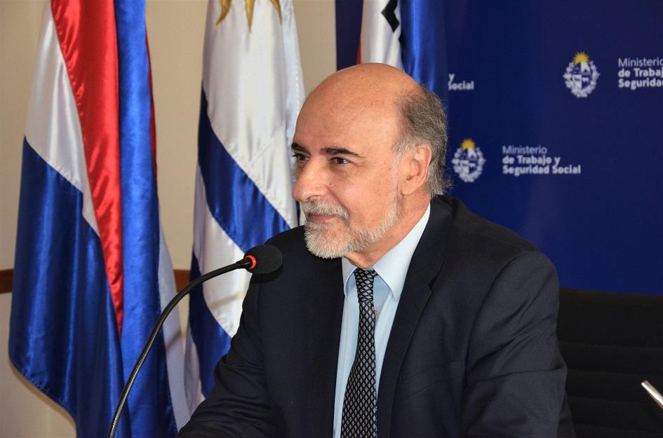 Reunión ministros de Trabajo Ministro Mieres en reunión virtual de ministros de Trabajo del Mercosur