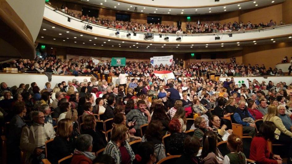 Auditorio del Sodre durante la ceremonia del Plan Ibirapitá