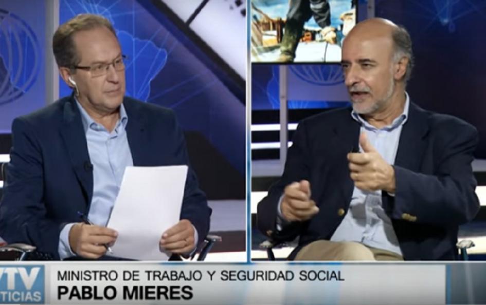 Ministro Mieres en entrevista con Miguel Nogueira VTV