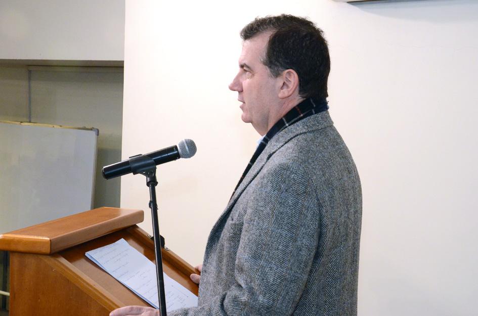 Teijeiro participó en congreso sobre salud y seguridad laboral Teijeiro durante su exposición
