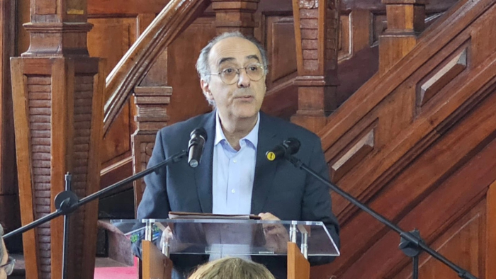 Barretto durante su participación