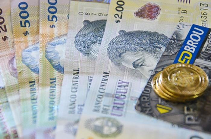 Salario Mínimo Nacional Imagen de billetes, monedas y tarjeta de débito