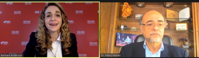 Diálogo regional Ministro en encuentro virtual