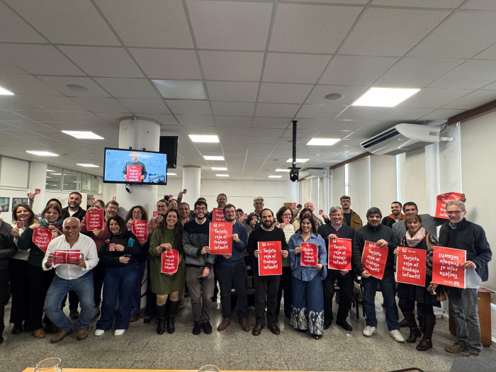 Durante la actividad también se promovió la campaña Tarjeta Roja contra el Trabajo Infantil