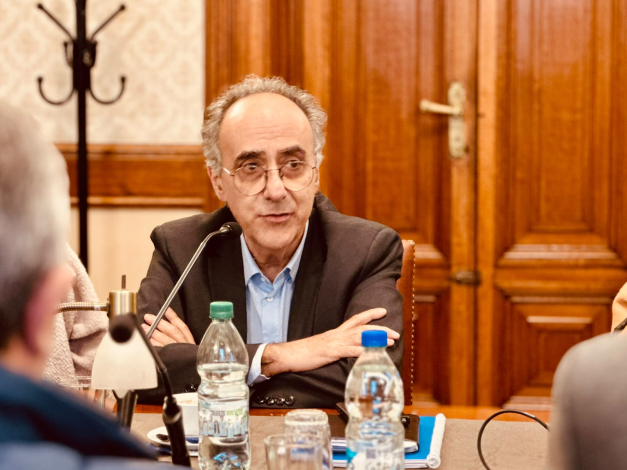 Barretto durante la reunión