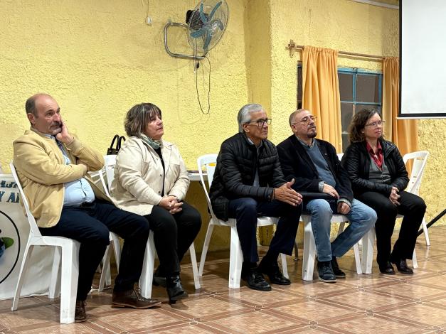 Ministro Castillo, directora Laura Bajac, y director Darío Mendiondo