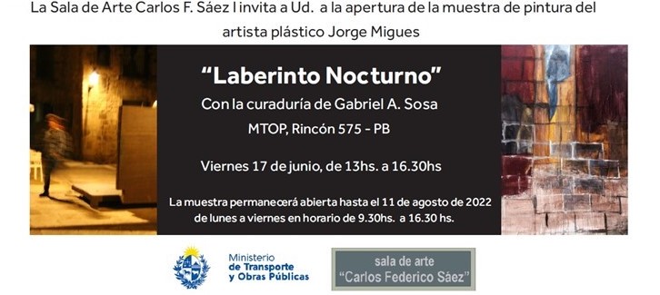 Afiche de la muestra Laberinto Nocturno