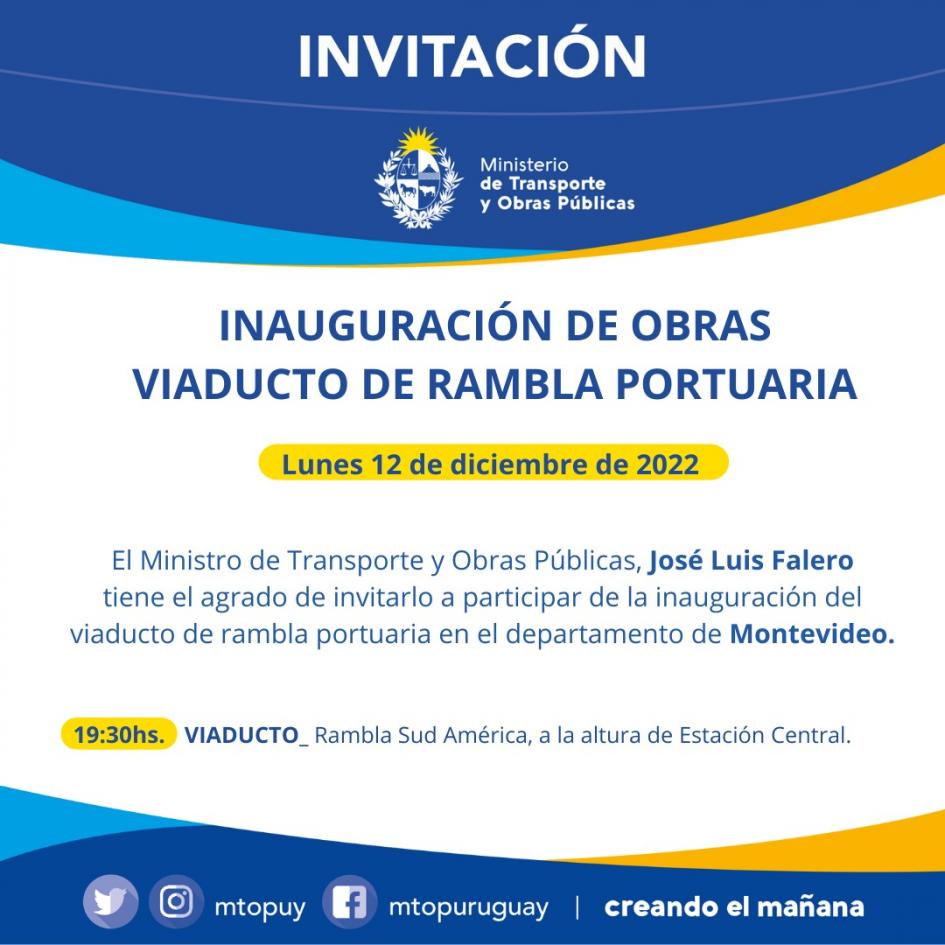 Invitación a la inauguración