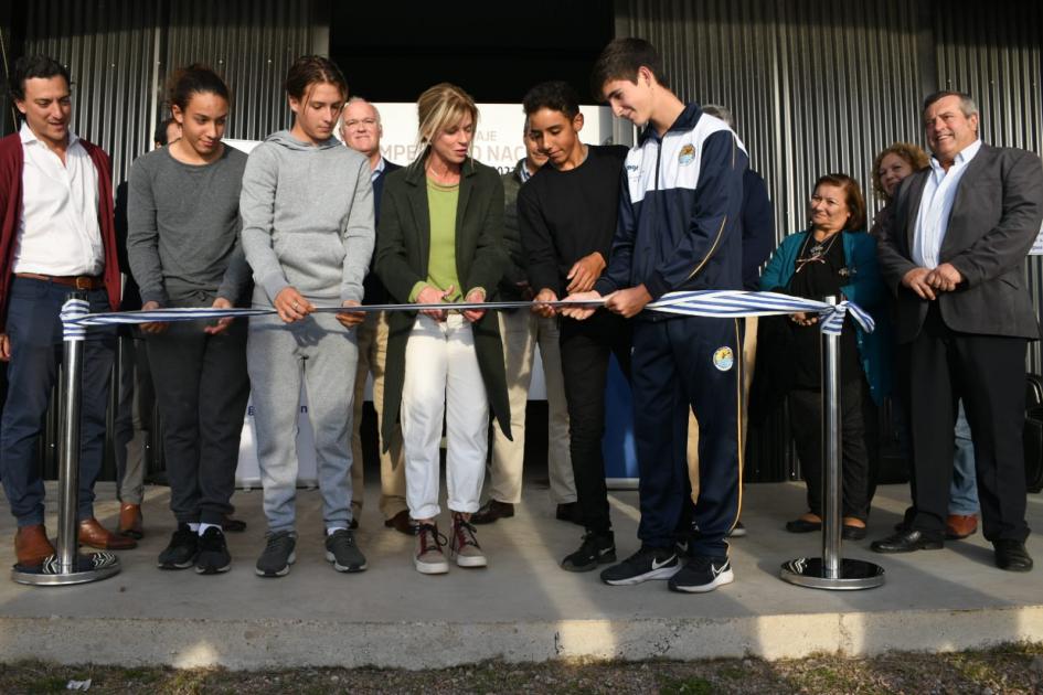 Inauguración de obras en la Federación Uruguaya de Canotaje