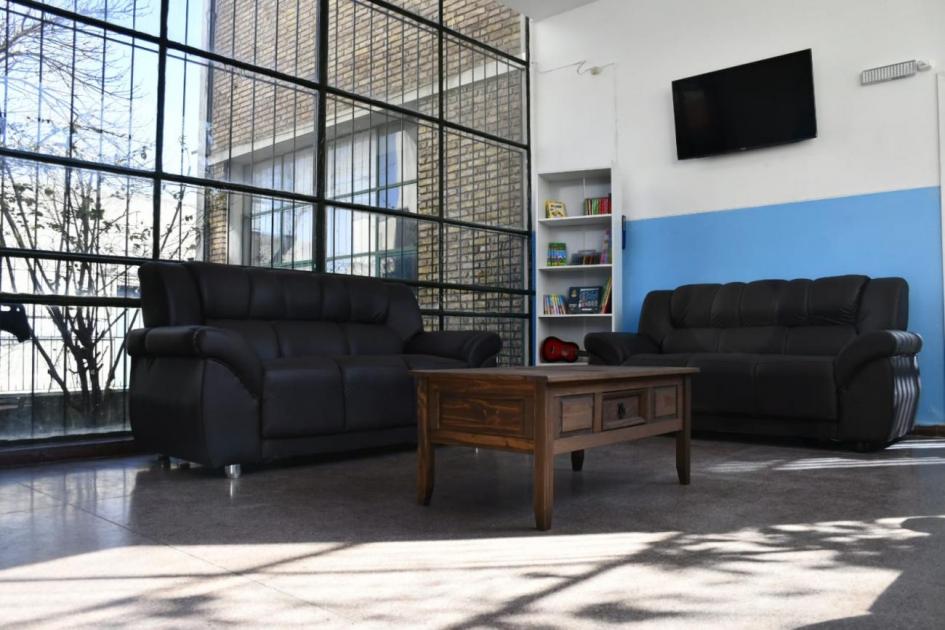 Se inauguraron obras en centro de atención a mujeres en situación de calle Hall del centro El Hornero