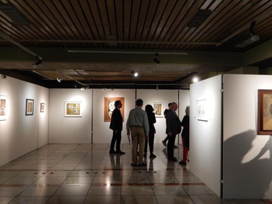 Muestra Pepe Montes “En la cotidianidad del oficio” en la Sala Carlos F. Sáez del MTOP Autoridades visitan la inauguración de la colección de Pepe Montes en MTOP