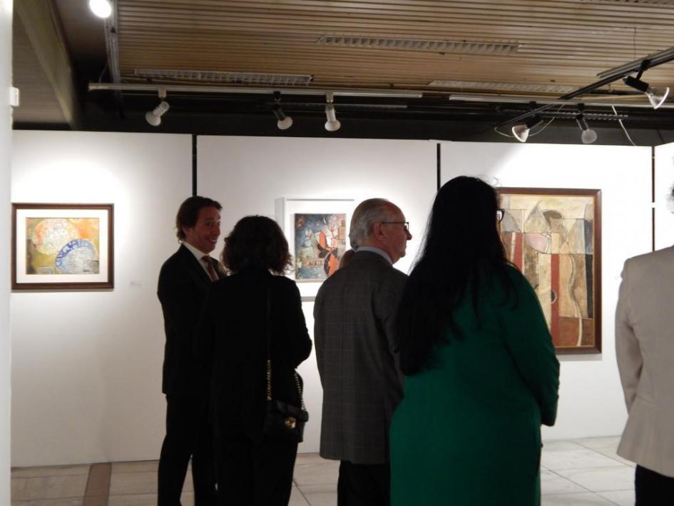 Muestra Pepe Montes “En la cotidianidad del oficio” en la Sala Carlos F. Sáez del MTOP Autoridades visitan la inauguración de la colección de Pepe Montes en MTOP