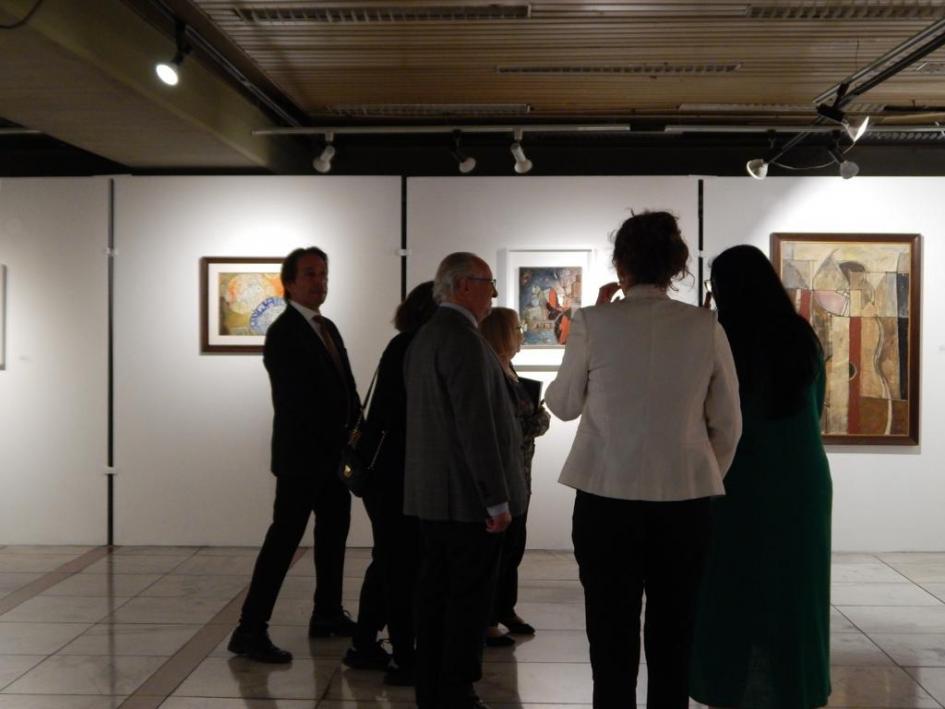 Muestra Pepe Montes “En la cotidianidad del oficio” en la Sala Carlos F. Sáez del MTOP Autoridades visitan la inauguración de la colección de Pepe Montes en MTOP