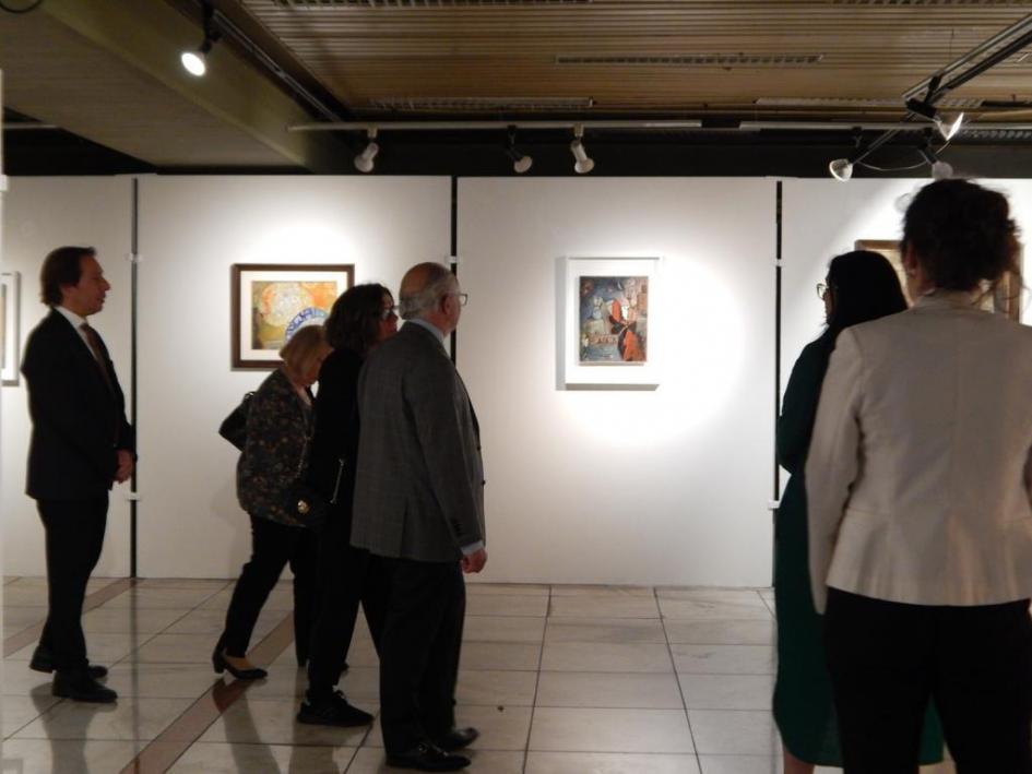 Muestra Pepe Montes “En la cotidianidad del oficio” en la Sala Carlos F. Sáez del MTOP Autoridades visitan la inauguración de la colección de Pepe Montes en MTOP