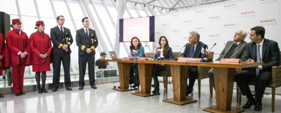 Inauguración de la nueva ruta que la aerolínea Avianca Inauguración de la nueva ruta que la aerolínea Avianca