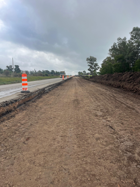 Avanzan las obras de rehabilitación en Ruta 80, entre Ruta 8 y Migues