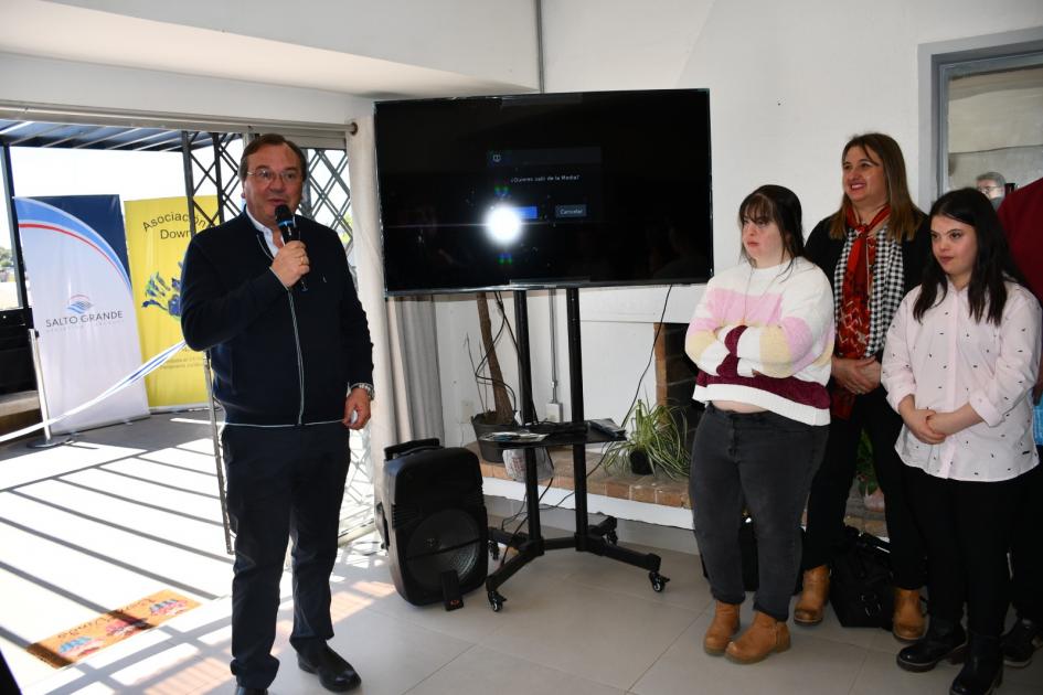 Inauguración de obras en Asociación Down de Salto Discurso del Ministro Falero en la Asociación Down de Salto