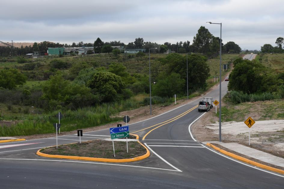 Vista de la rotonda de Eduardo Pérez desde ruta 5