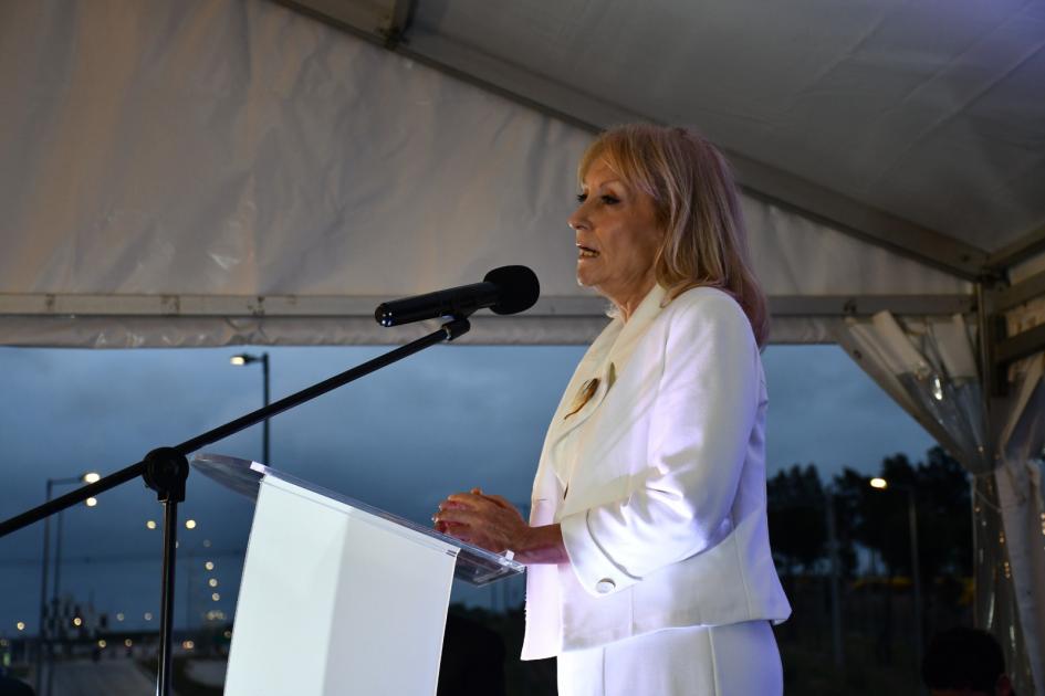 Inauguramos el intercambiador en ruta 5 y camino Eduardo Pérez Discurso de Intdenta de Montevideo, Carolina Cosse.