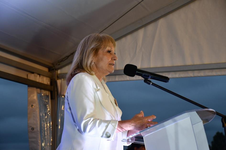 Inauguramos el intercambiador en ruta 5 y camino Eduardo Pérez Discurso de Intdenta de Montevideo, Carolina Cosse.