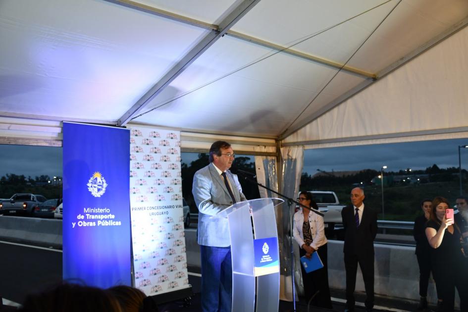 Inauguramos el intercambiador en ruta 5 y camino Eduardo Pérez Discurso del Ministro, José Luis Falero.