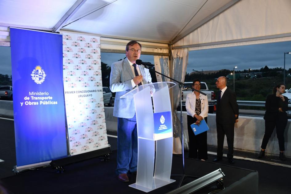 Inauguramos el intercambiador en ruta 5 y camino Eduardo Pérez Discurso del Ministro, José Luis Falero.