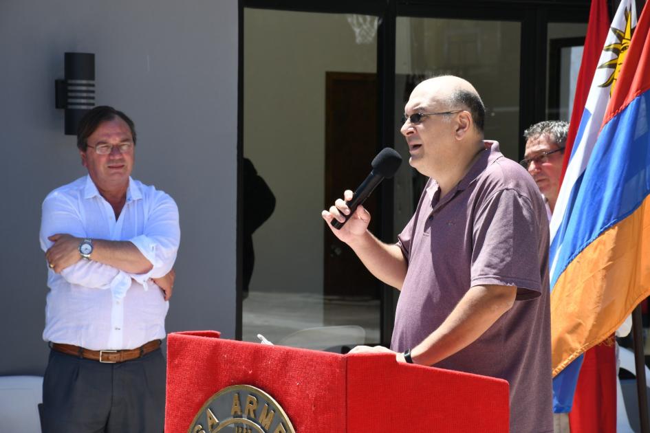 Inauguración de obras en Casa Armenia Hnchakian Autoridades en el acto de inauguración