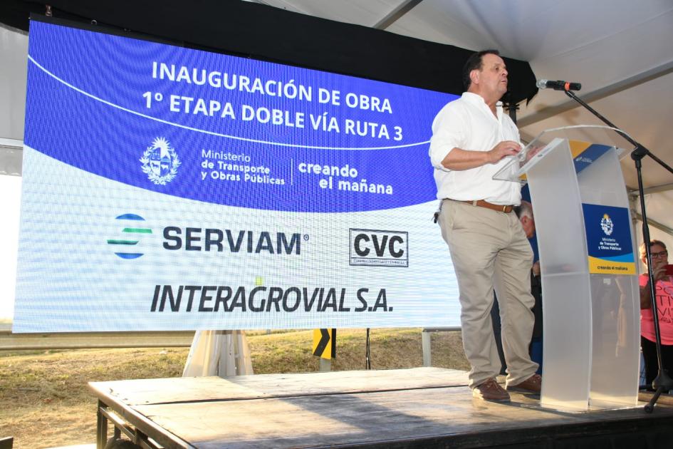 Inauguración primera etapa doble vía ruta 3 Inauguración primera etapa doble vía ruta 3