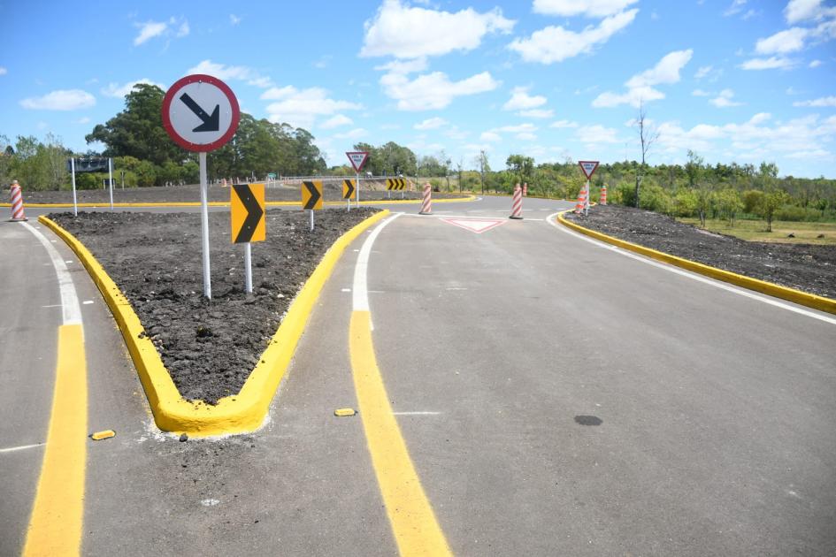 Inauguración de obras del nuevo Puente Centenario Accesos al Nuevo Puente Centenario por ruta 5