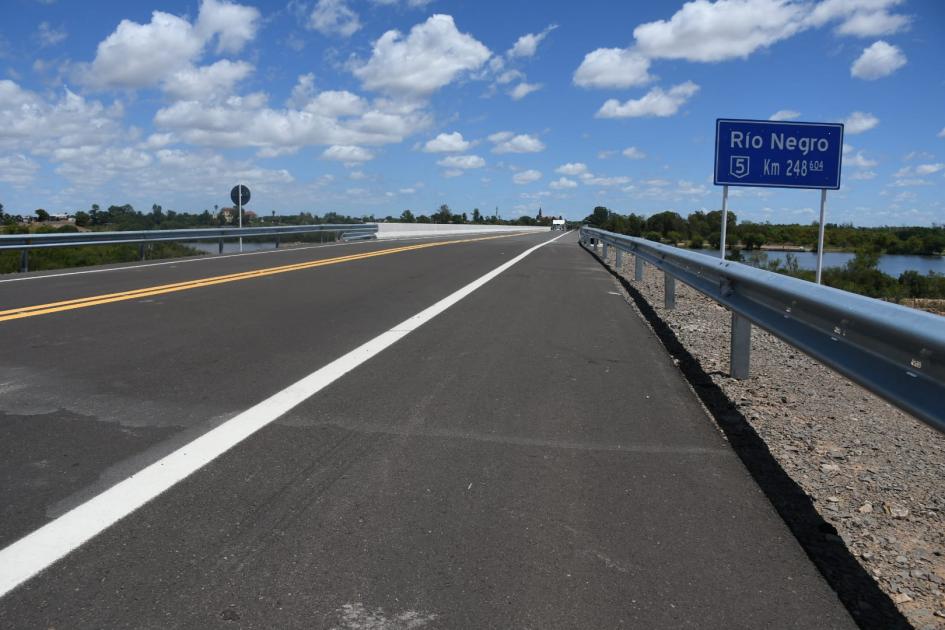 Inauguración de obras del nuevo Puente Centenario Accesos al Nuevo Puente Centenario por ruta 5