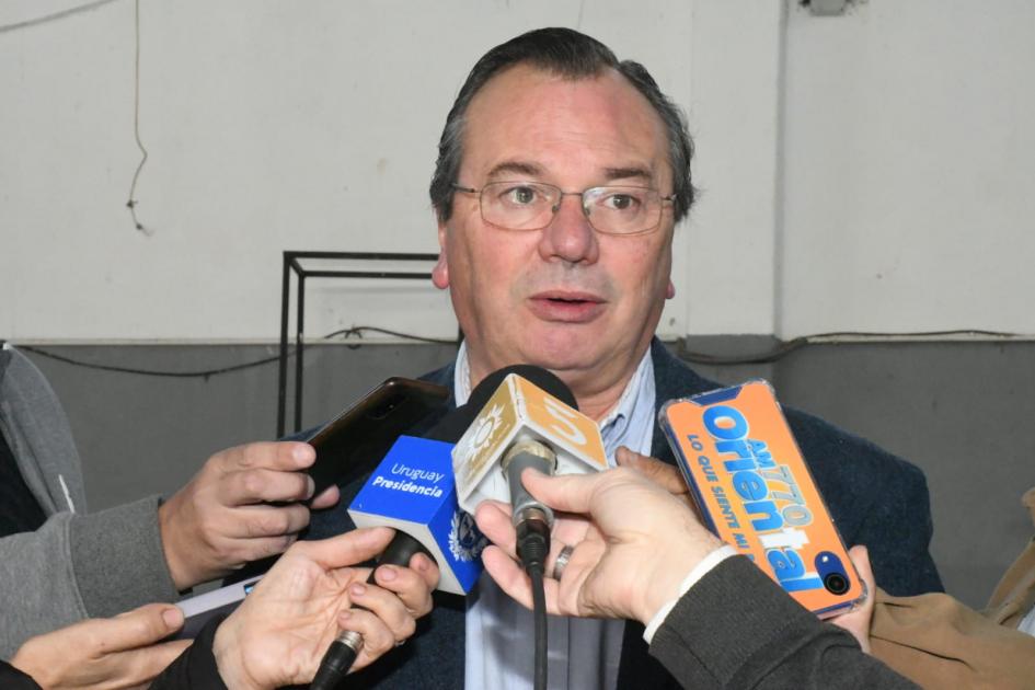 Rueda de prensa, Ministro José Luis Falero Rueda de prensa, Ministro José Luis Falero