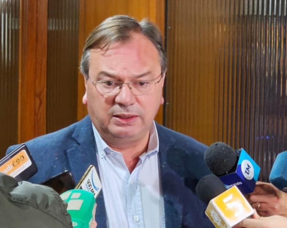 Falero en rueda de prensa Falero en rueda de prensa