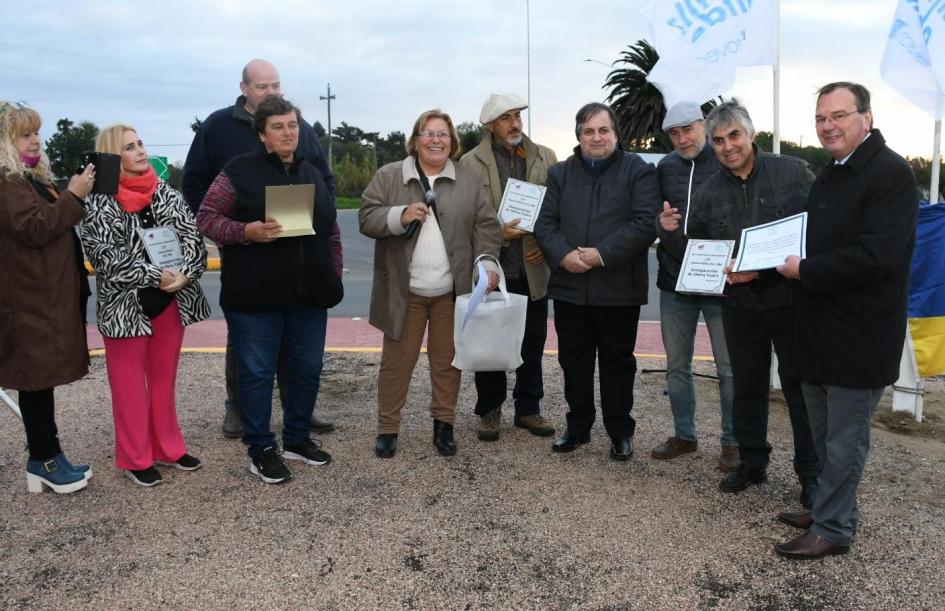 Inauguración de tramo de ruta 6, en Sauce