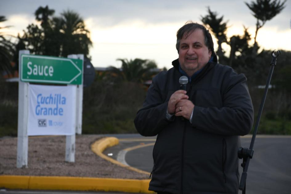 Inauguración de tramo de ruta 6, en Sauce