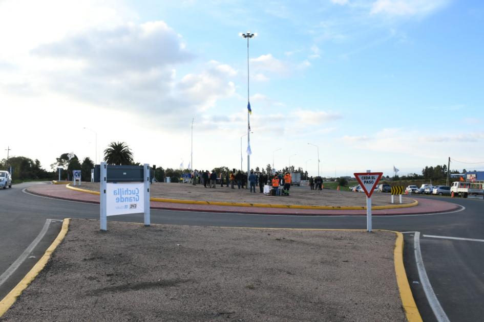 Inauguración de tramo de ruta 6, en Sauce