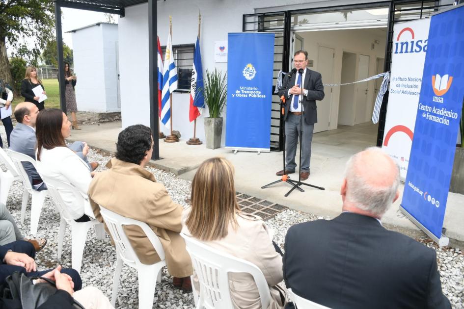 Inauguración de obras del Centro Académico de Formación para funcionarios de INISA
