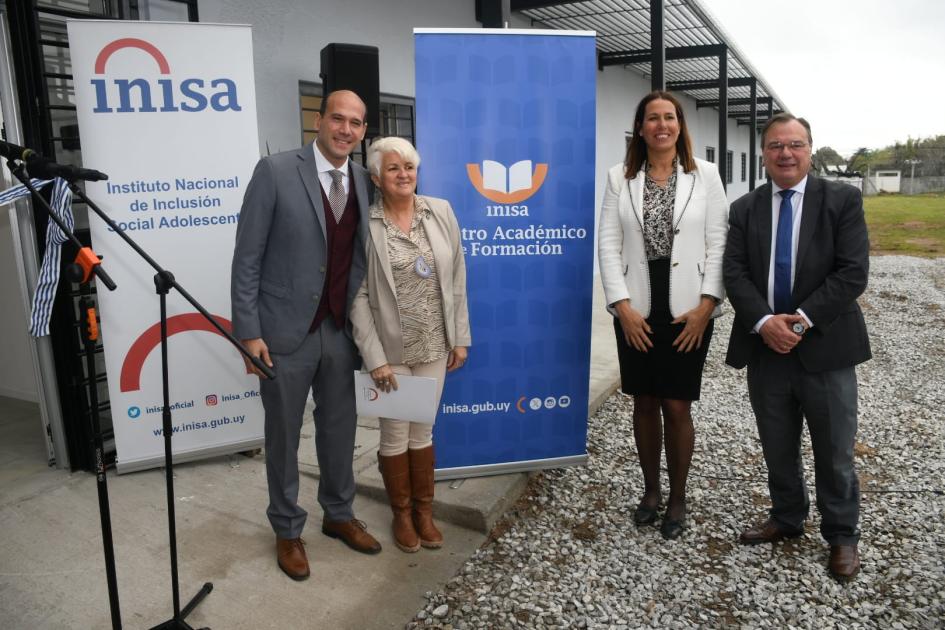 Inauguración de obras del Centro Académico de Formación para funcionarios de INISA