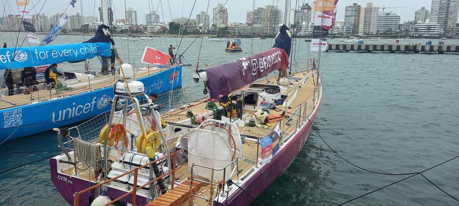 El Puerto de Punta del Este recibe a la Clipper Race y celebra victoria uruguaya 