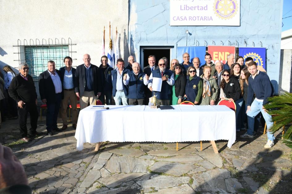 Firma de convenio social con Rotary Club de Libertad