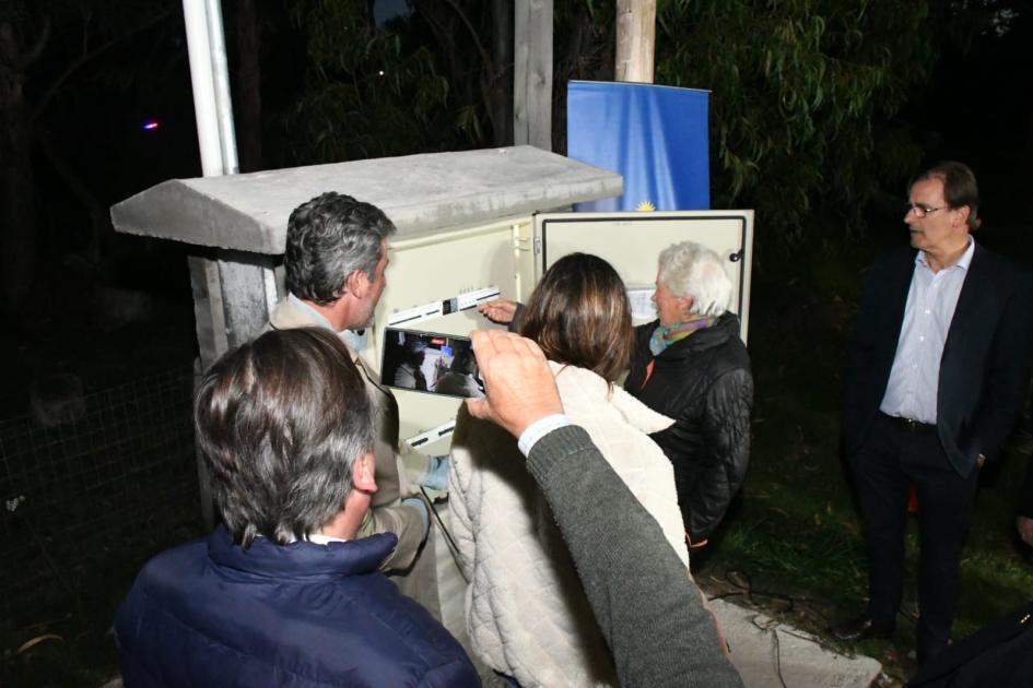 Inauguració de luminaria LED en balnearios de Maldonado