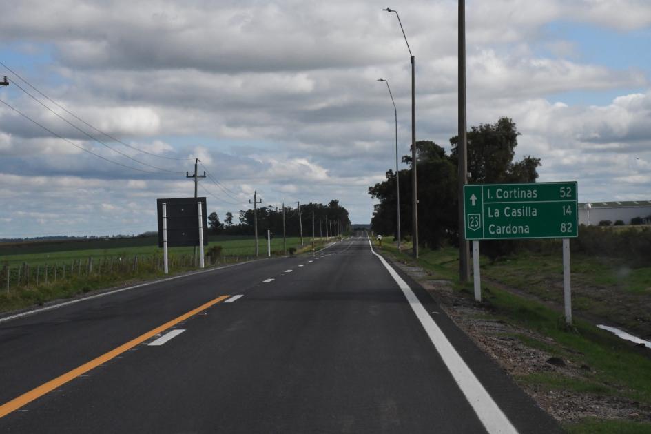 Inauguración de rehabilitación de ruta 23, La Casilla