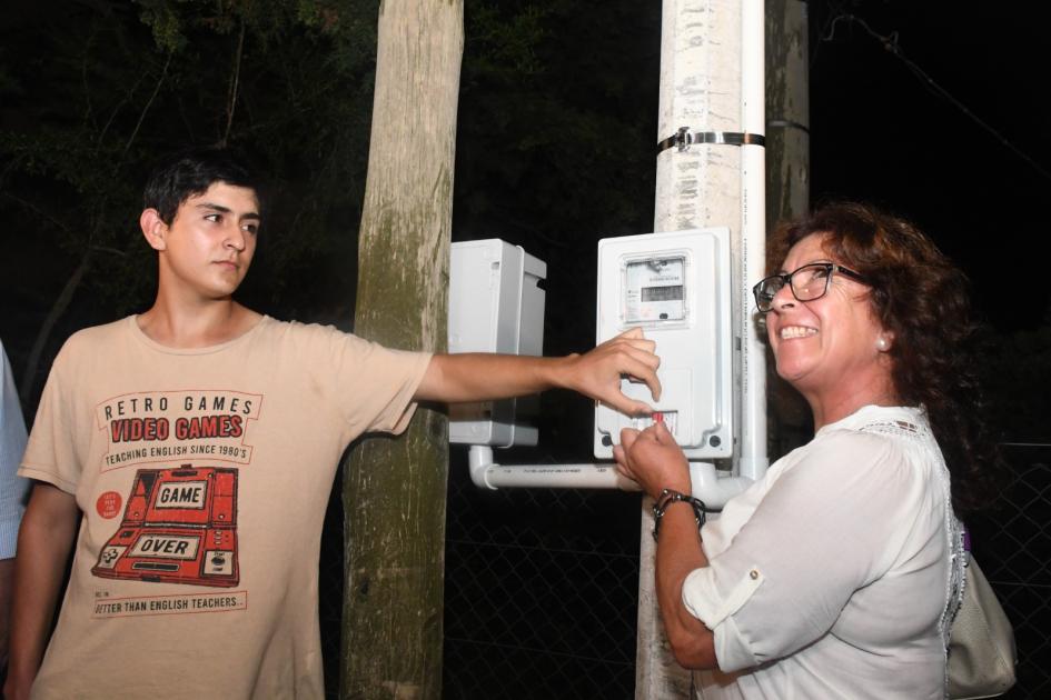 Inauguración de luminarias en Trinidad