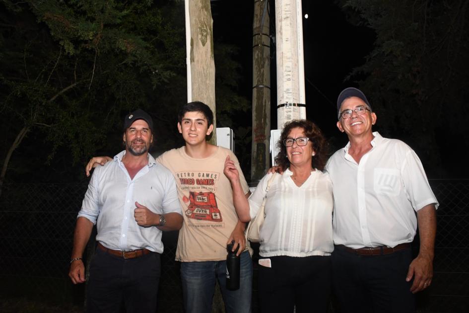 Inauguración de luminarias en Trinidad