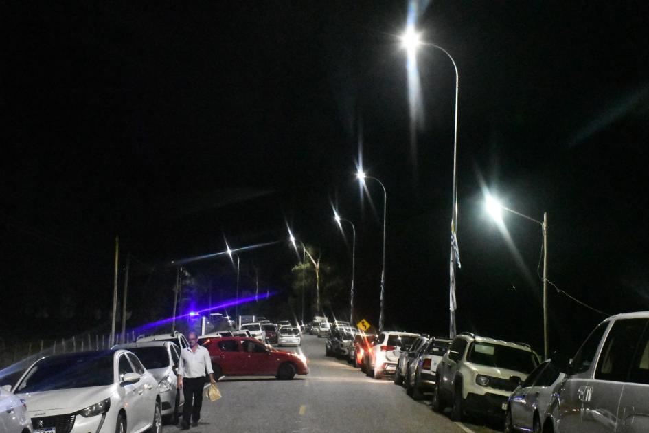 Inauguración de luminarias en Trinidad