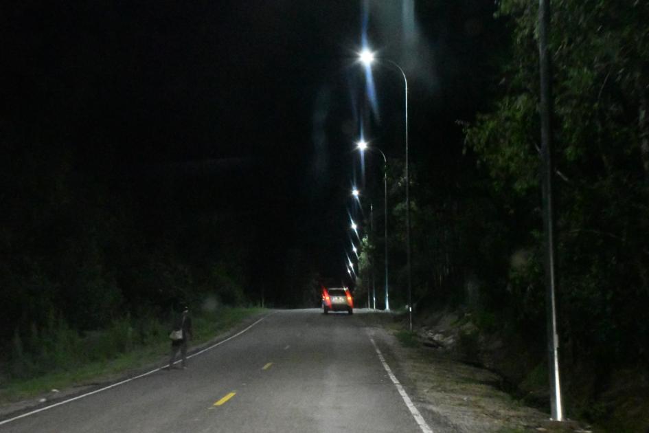 Inauguración de luminarias en Trinidad