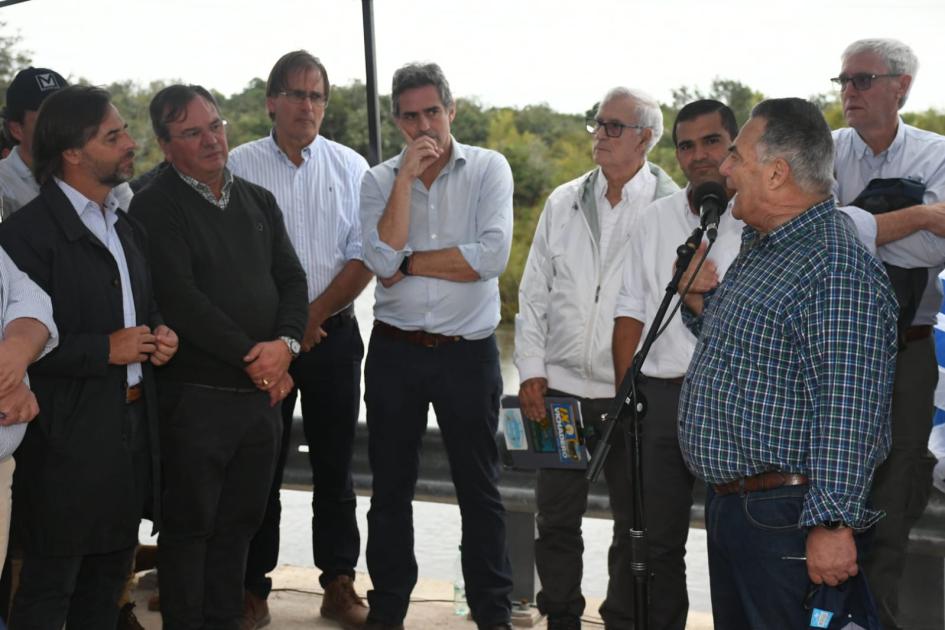 Inauguración de puente Paso del Gordo