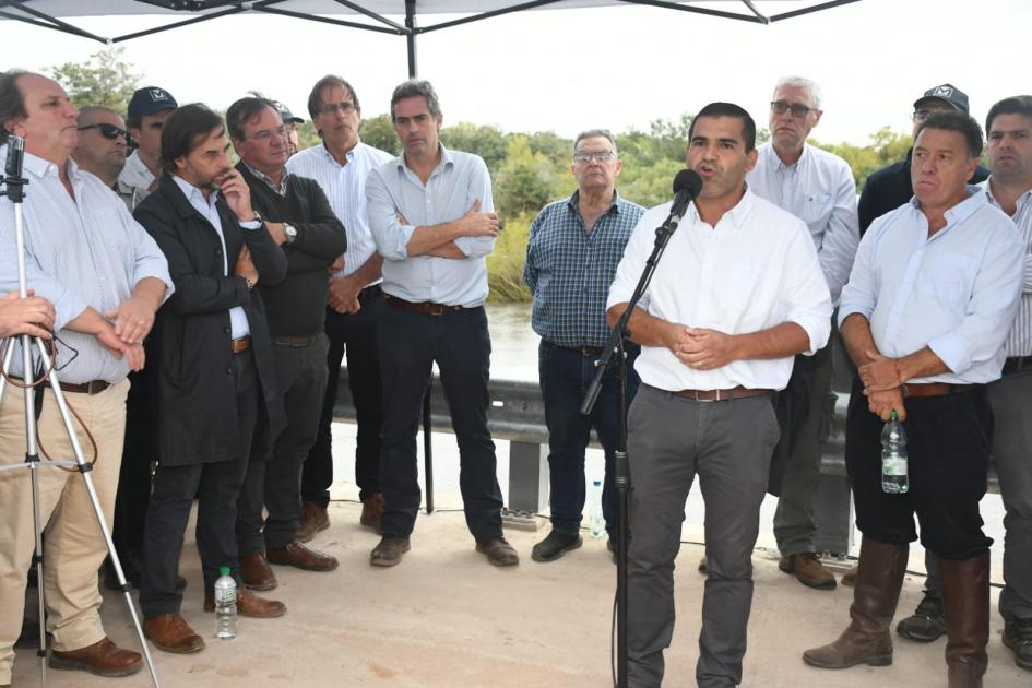 Inauguración de puente Paso del Gordo