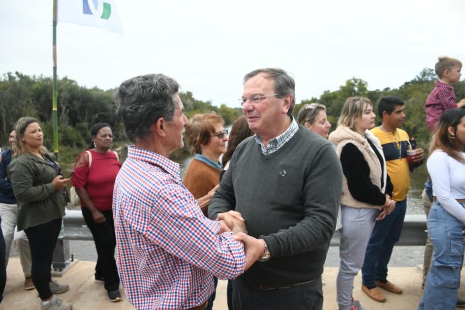 Inauguración de puente Paso del Gordo